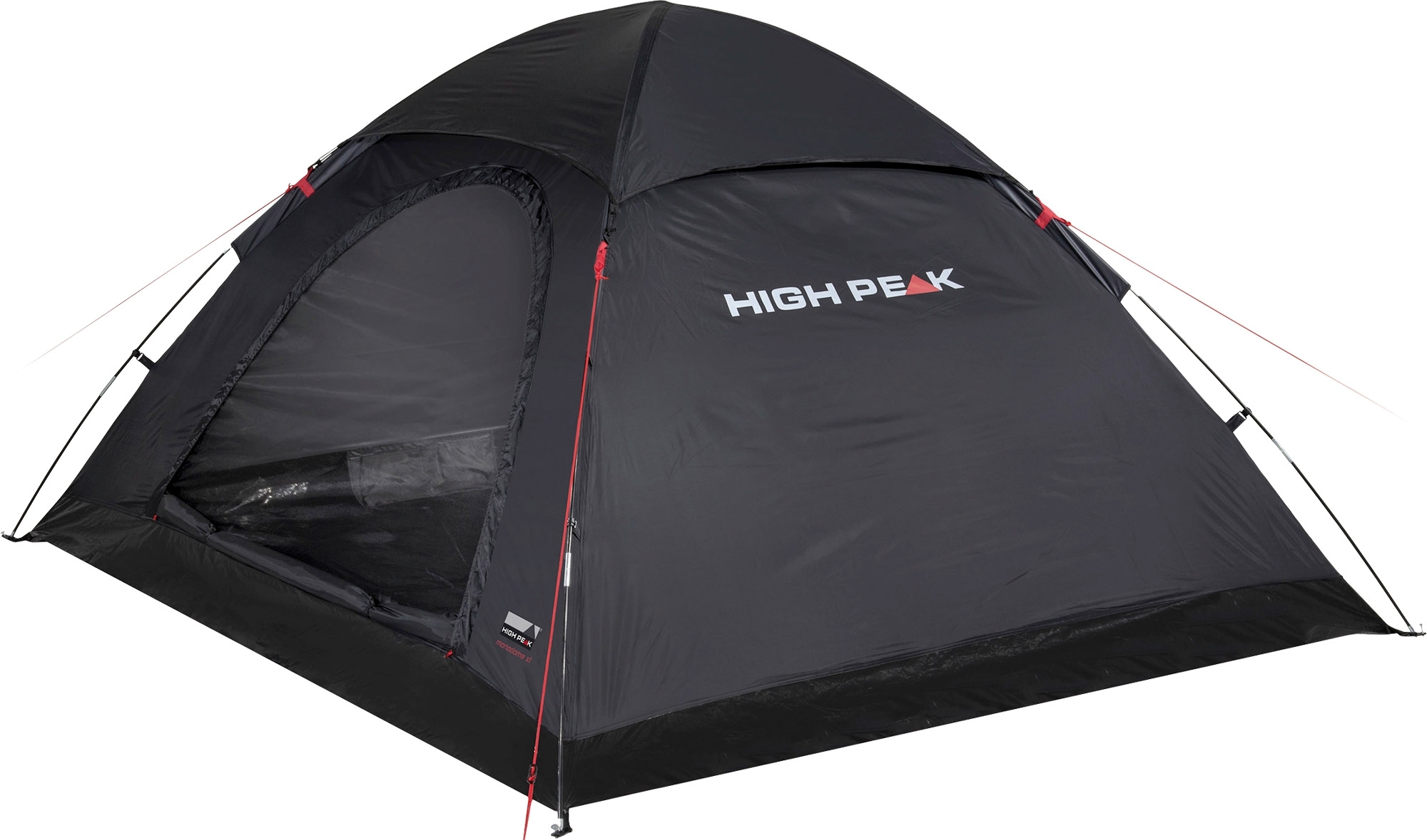 High Peak Monodome XL freistehendes Einfachdach Kuppelzelt schwarz für 4 Personen