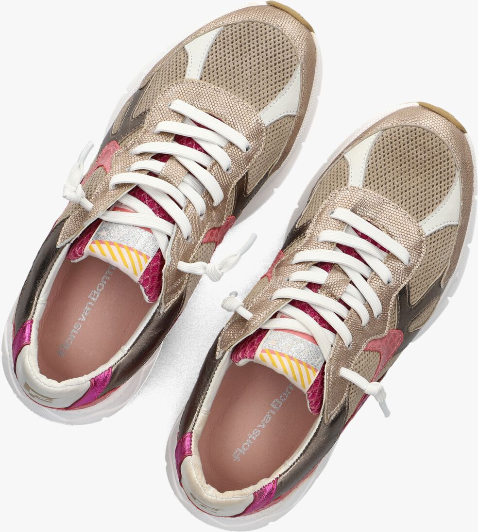 goudkleurig floris van bommel lage sneakers sfw-10152 daysi