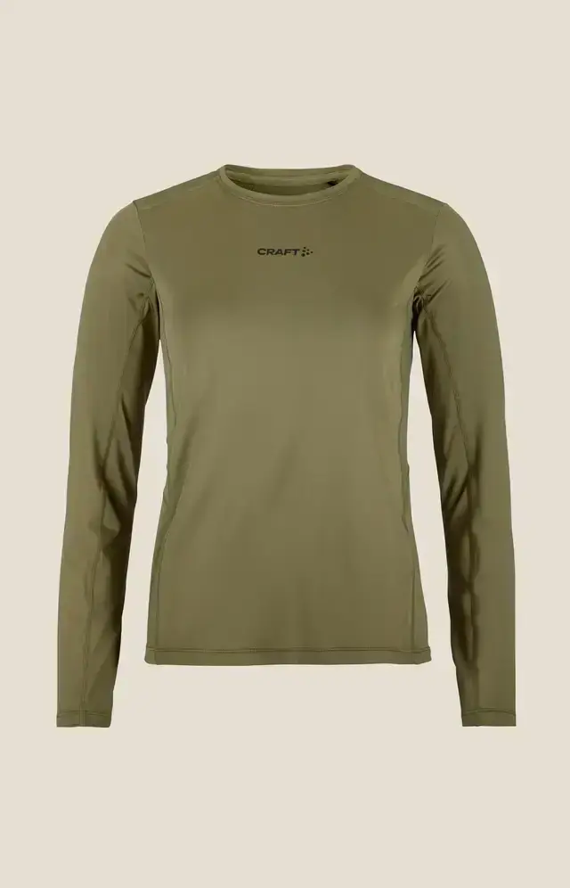 Craft ADV Essence 2 Hardloopshirt Lange Mouwen Groen Dames