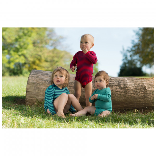 Engel - Body L/S bébé avec boutons-pression à rayures