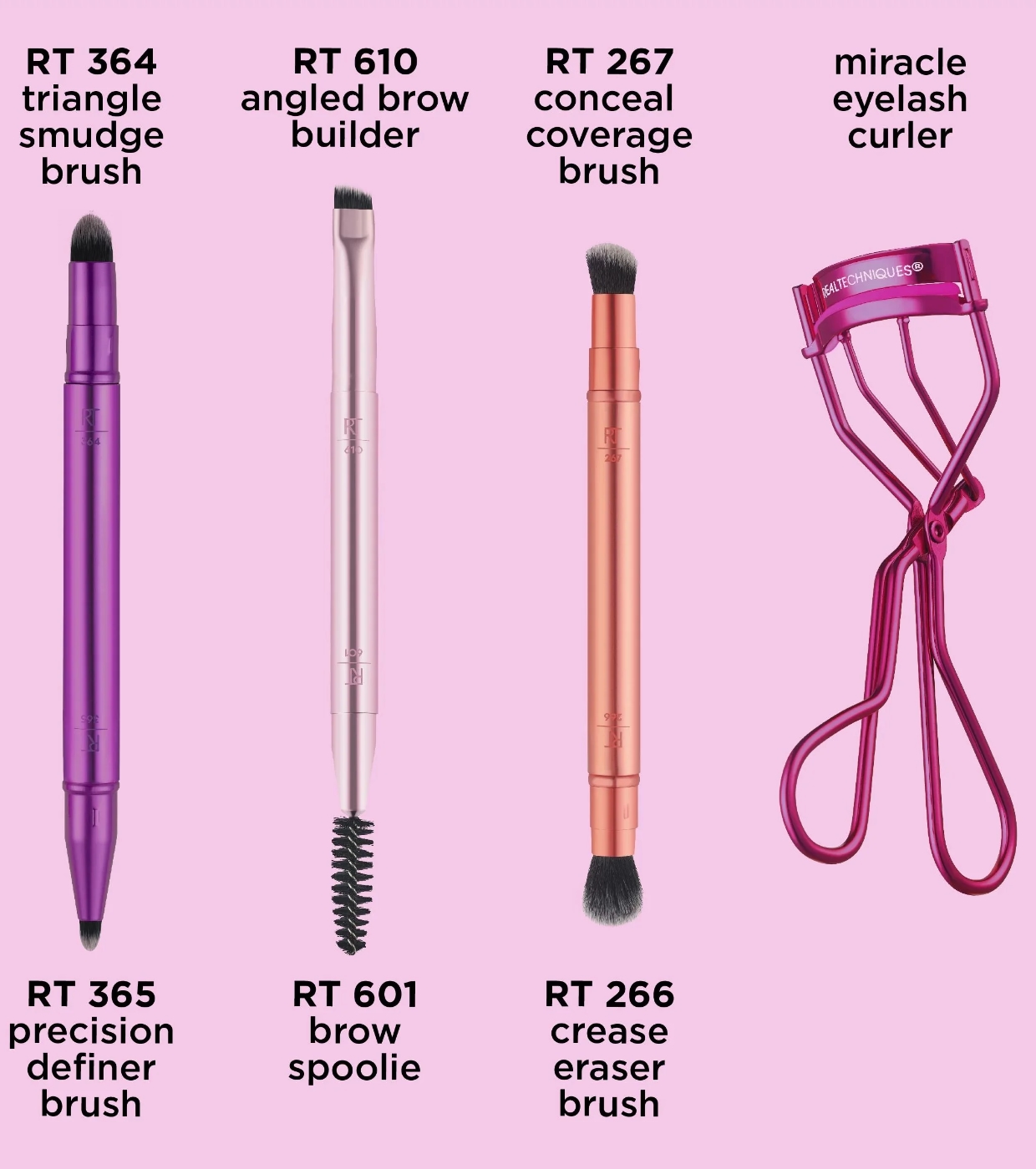 Real Techniques - Conjunto Double Time Brush + Lash set