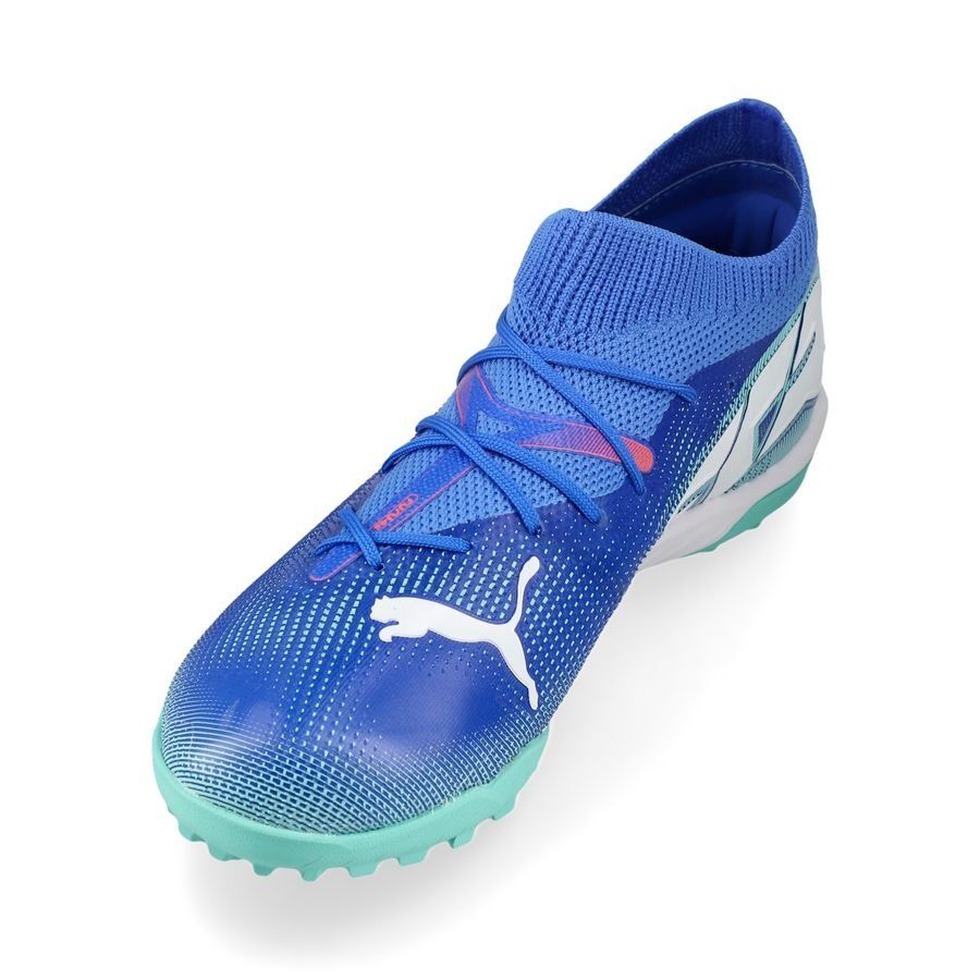 PUMA Future 7 Match   Mid TT Formula - Bleu/Blanc/Bleu Enfant