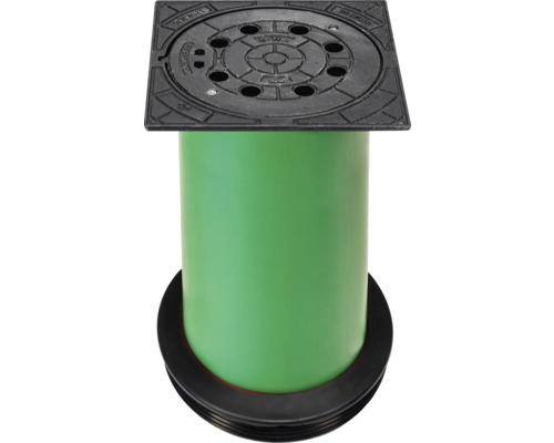 Telescopische putdeksel met ventilatie DN 315 mm belastingsklasse D 400 incl. groene buis