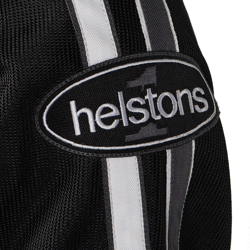 Helstons - Blouson Pace Air Noir / Blanc / Gris
