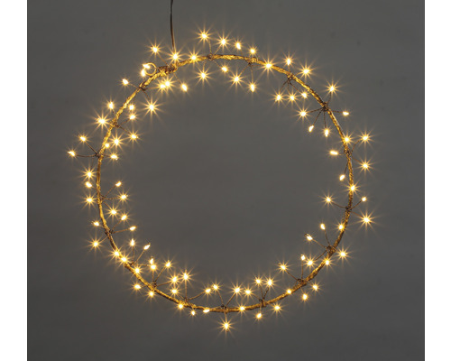 LED metalen cirkel Ø 30 cm Lafiora warm witte lichtkleur incl. timerfunctie