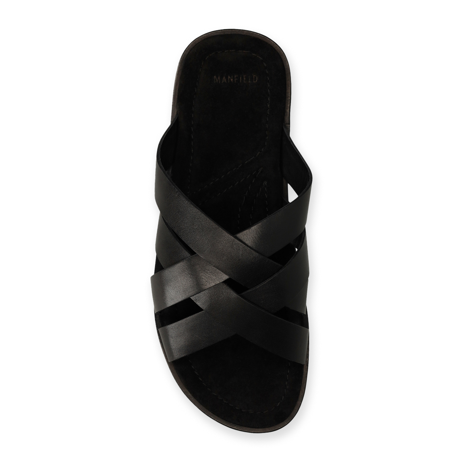 Zwarte leren veterschoenen