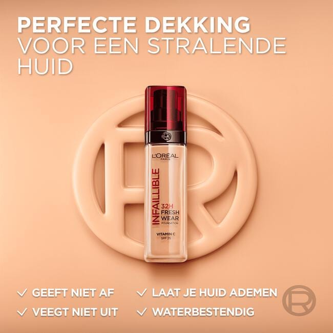 L'Oréal Paris Infaillible 32HR Fresh Wear 120 Vanille Foundation SPF25 30 ML