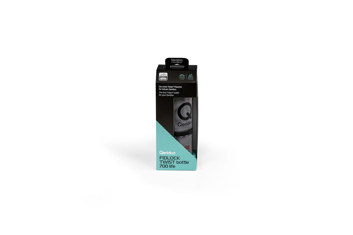 Qeridoo Fahrradanhänger Fidlock TWIST bottle 700 life black