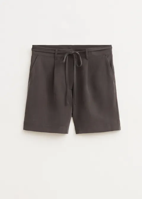 Short met plooien antraciet (ANTRA)