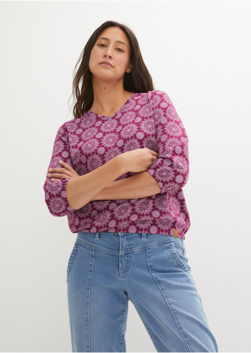 T-shirt à manches 3/4