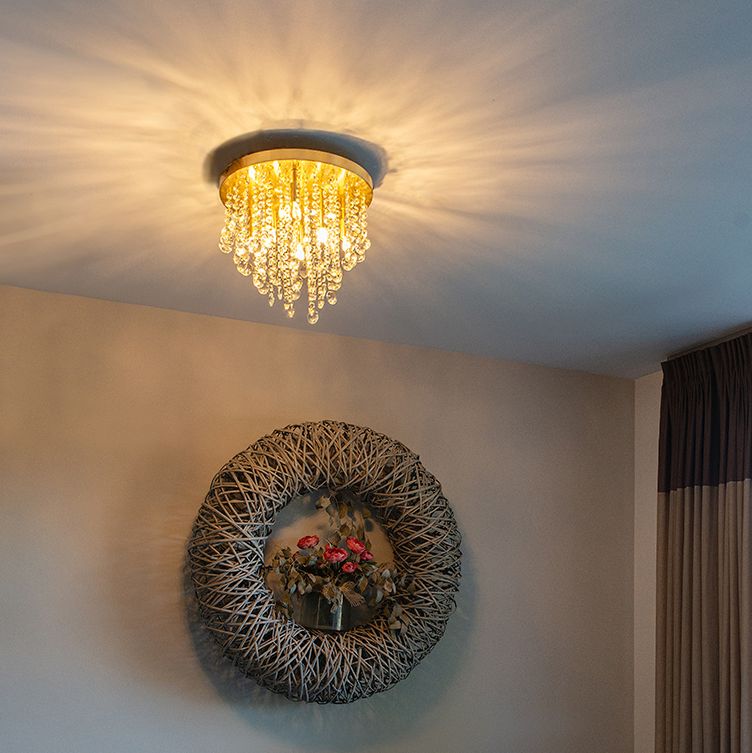 Klassieke plafondlamp goud/messing 35 cm - Medusa