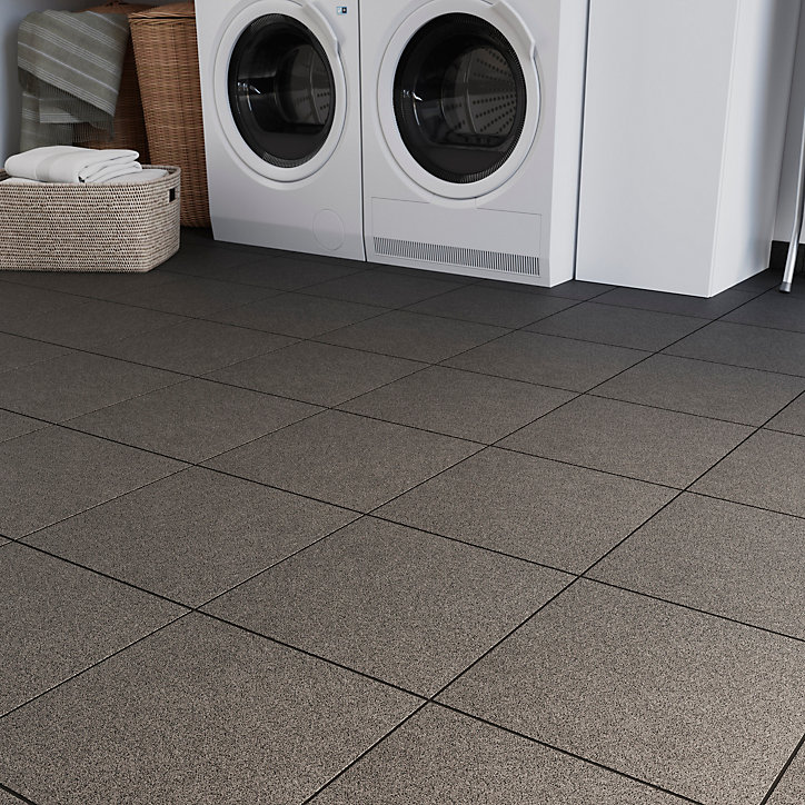 Carrelage sol gris 33 x 33 cm Porphyre