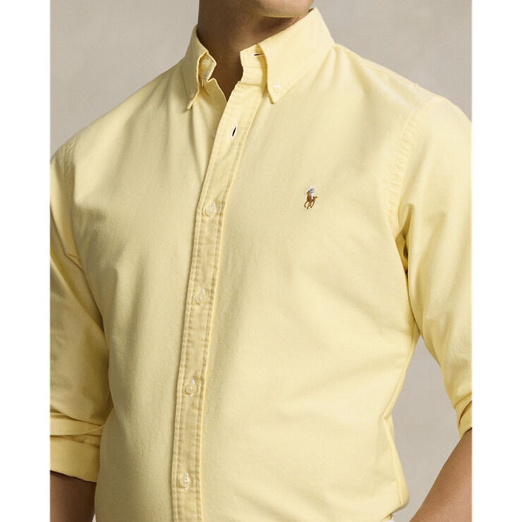 Polo Ralph Lauren Custom Fit Oxford Shirt Yellow oxford