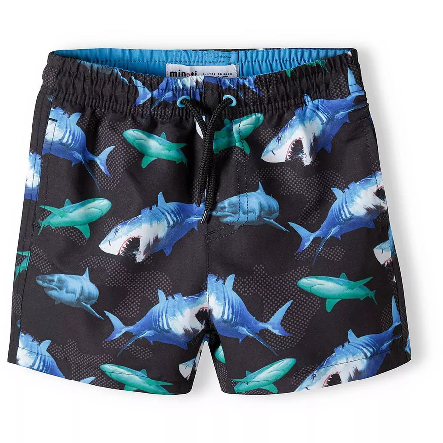 MINOTI Badeshorts SchwarzBlauGrün