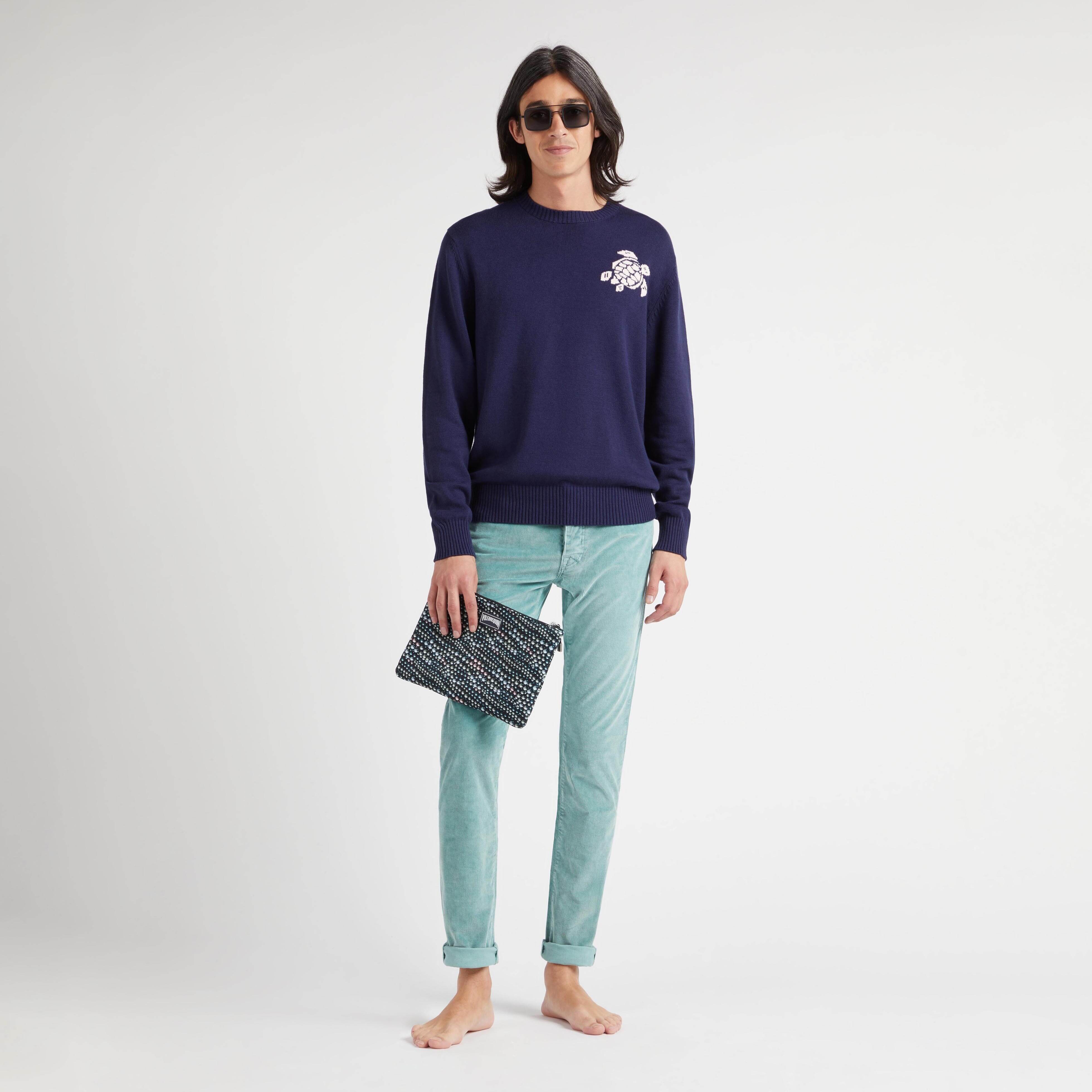Pantalon en Velours Côtelé 5 Poches Homme 1500 Raies