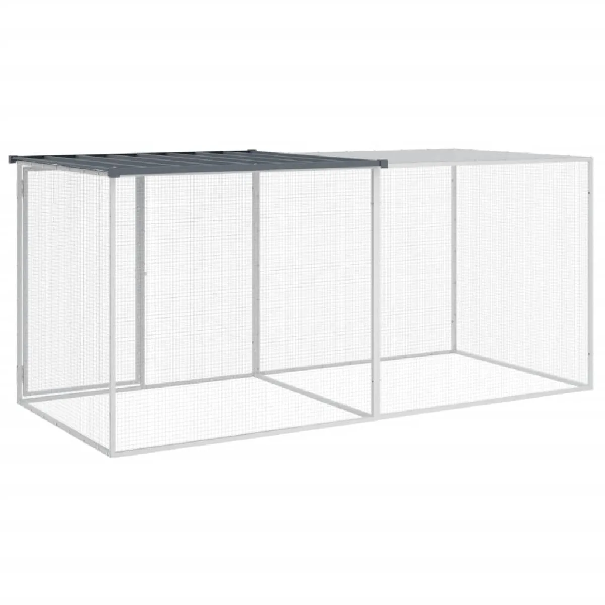 vidaXL Poulailler avec toit - Anthracite