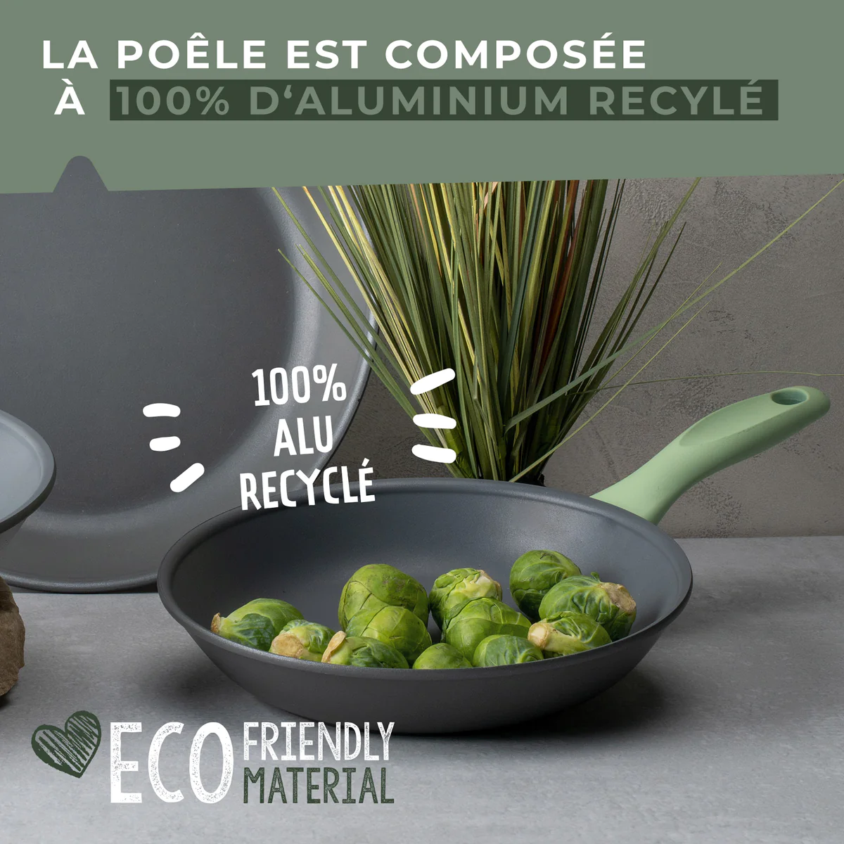 Poêle à frire 20 cm en aluminium recyclé Ecolution Fackelmann