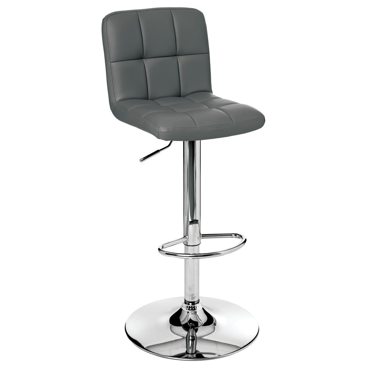 TABOURET DE BAR GRIS DELEK