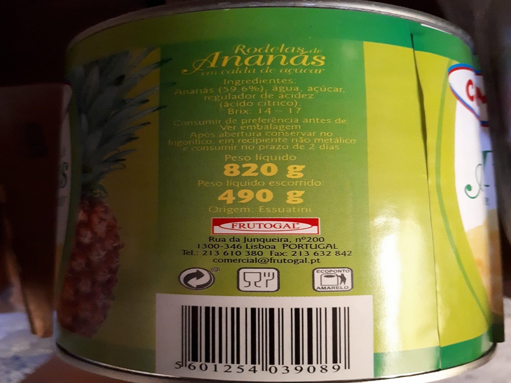 ANANAS CIMARROM 820 GRS