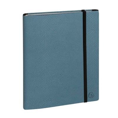 Agenda All in One + carnet - 1 semaine sur 2 pages - 16 mois - 15 x 21 cm - bleu - Exacompta