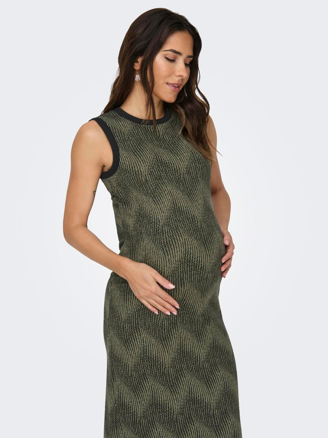OLMBONITA Langes Kleid Black