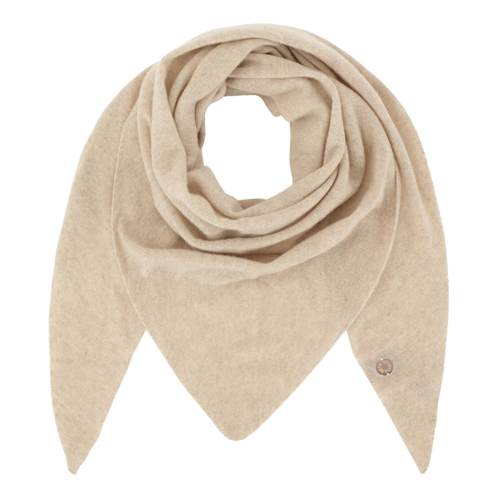 BETA studios  Triangle Cashmere halstørklæde - Sand Mel
