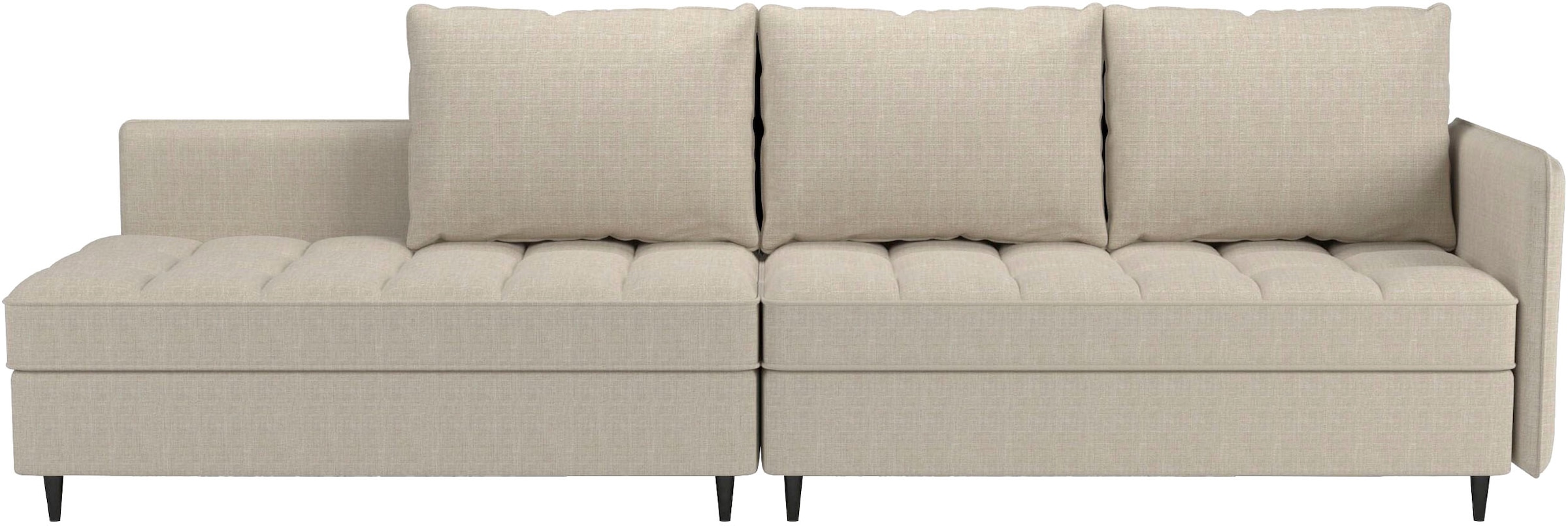 Dorel Home Ecksofa »LINDHUS, L-Form, verschiedene Stellvarianten, Schlaf-Liege« Modulsofa, Recamiere, grosser Bettkasten, Cord, Chenille