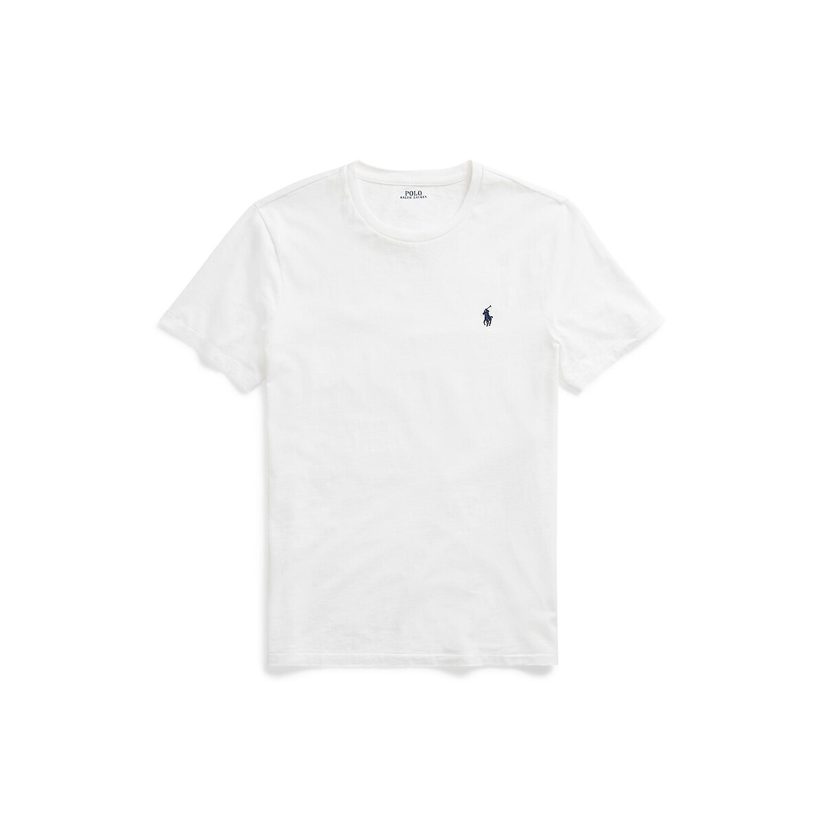 POLO RALPH LAUREN<br>Camiseta de malha slim fit com gola redonda
