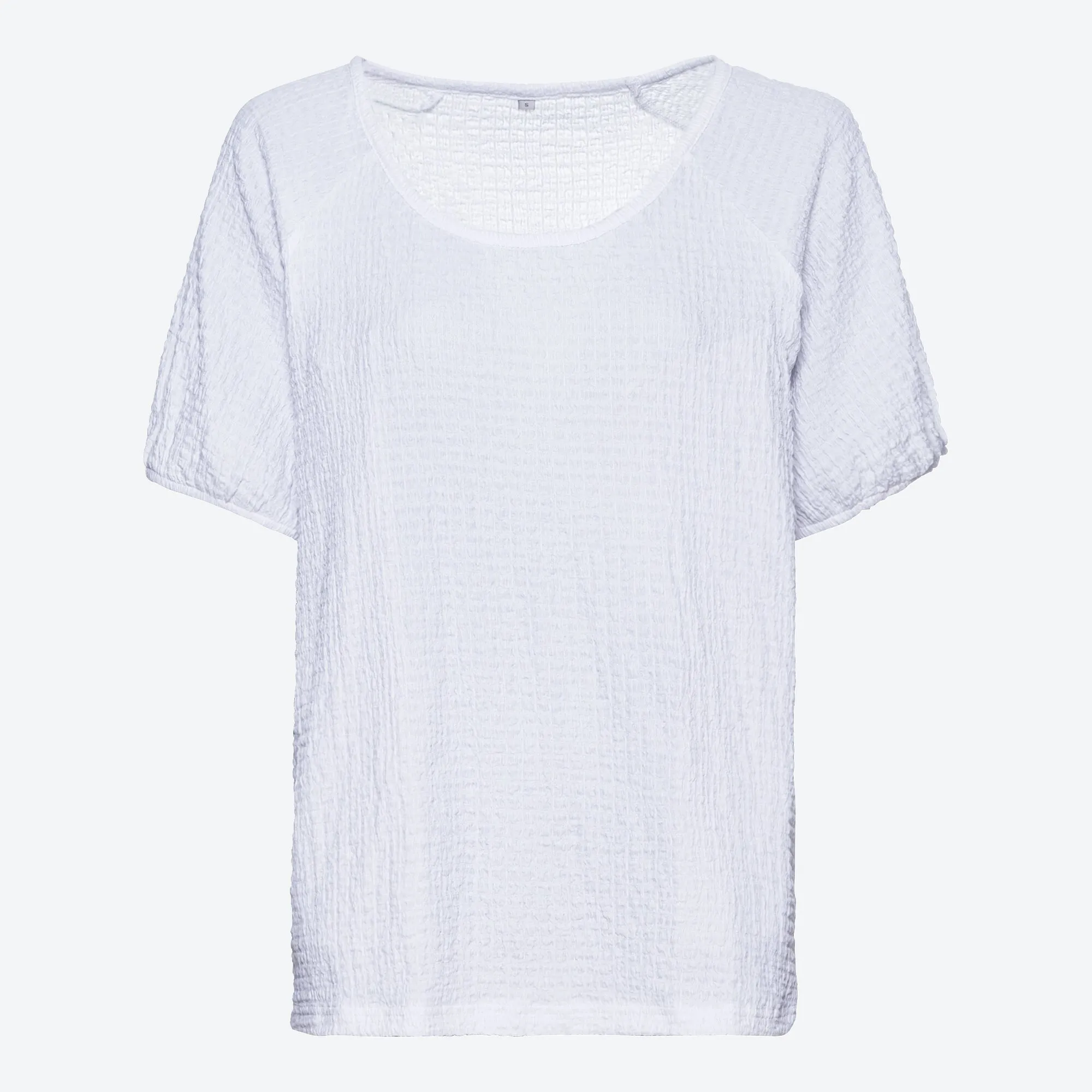 Damen-T-Shirt mit Crinkle-Struktur