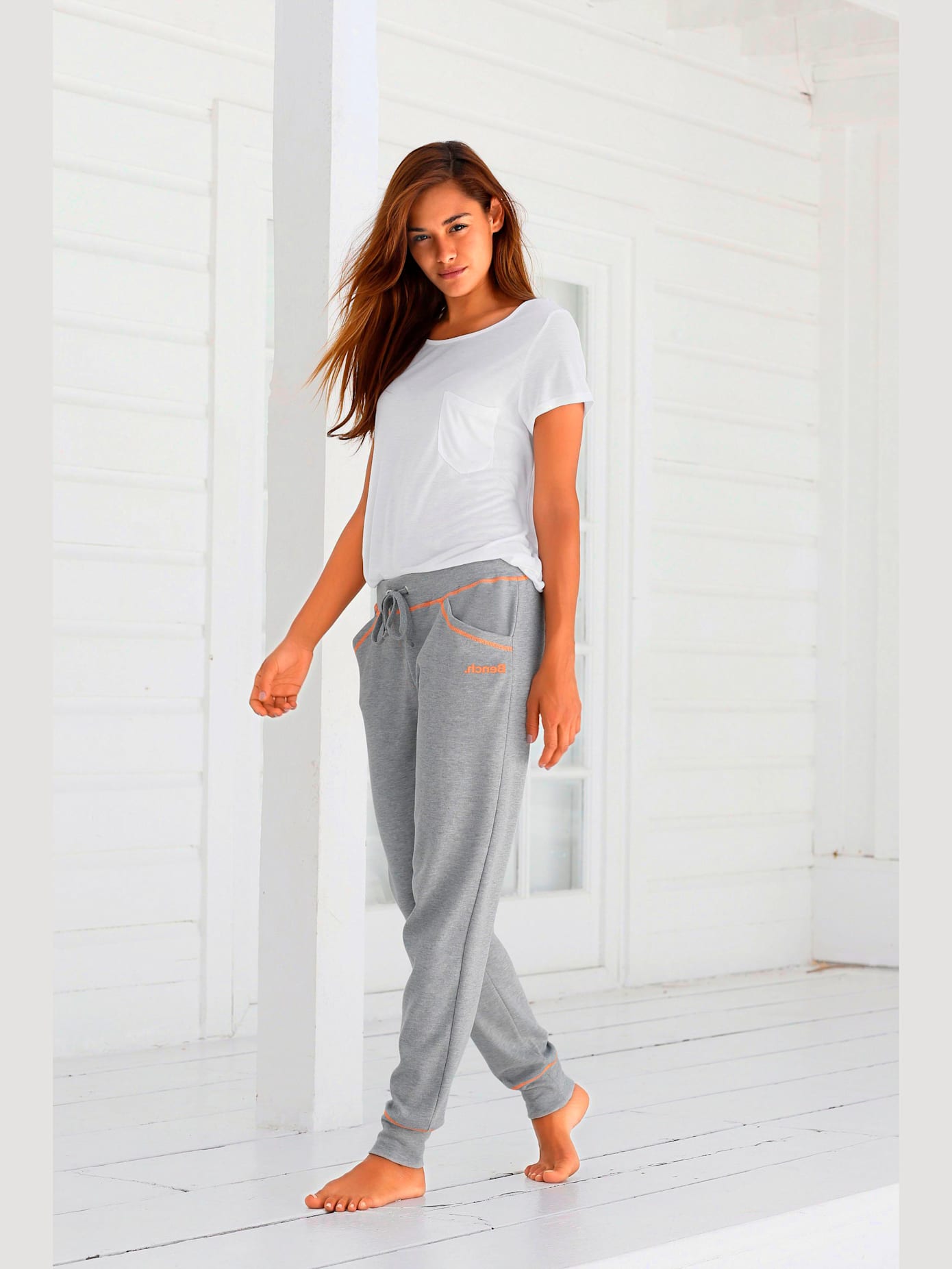 Pantalon détente sportif avec poches fendues