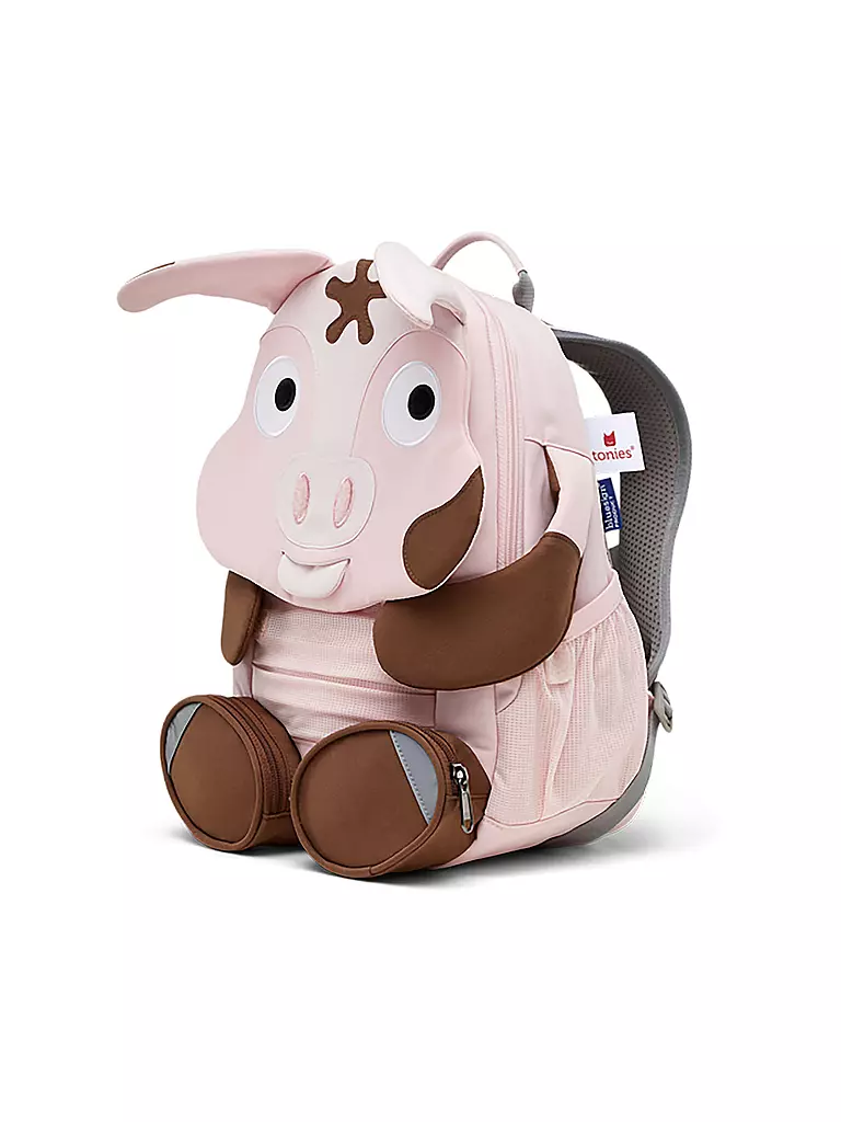 AFFENZAHN Kinder Rucksack Große Freunde - Tonie Schwein rosa