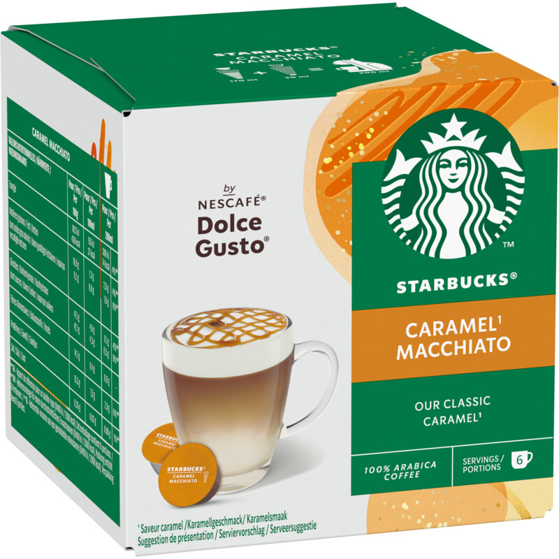 Starbucks Dolce gusto compatible macchiato caramel