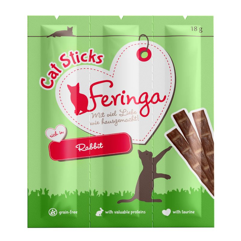 Feringa Bâtonnets lapin pour chat