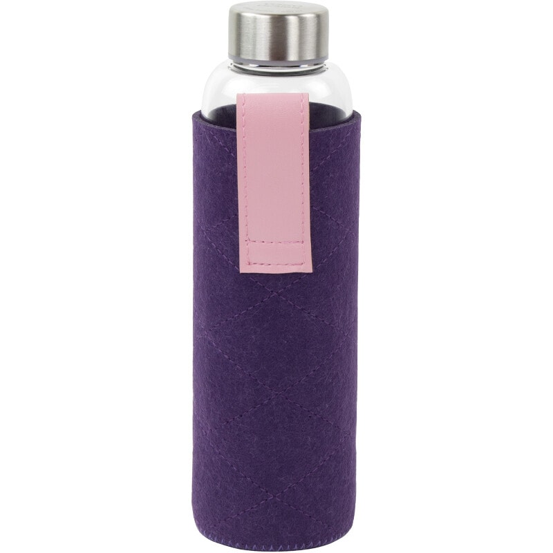 Bouteille en verre avec pochette  - 550 ml