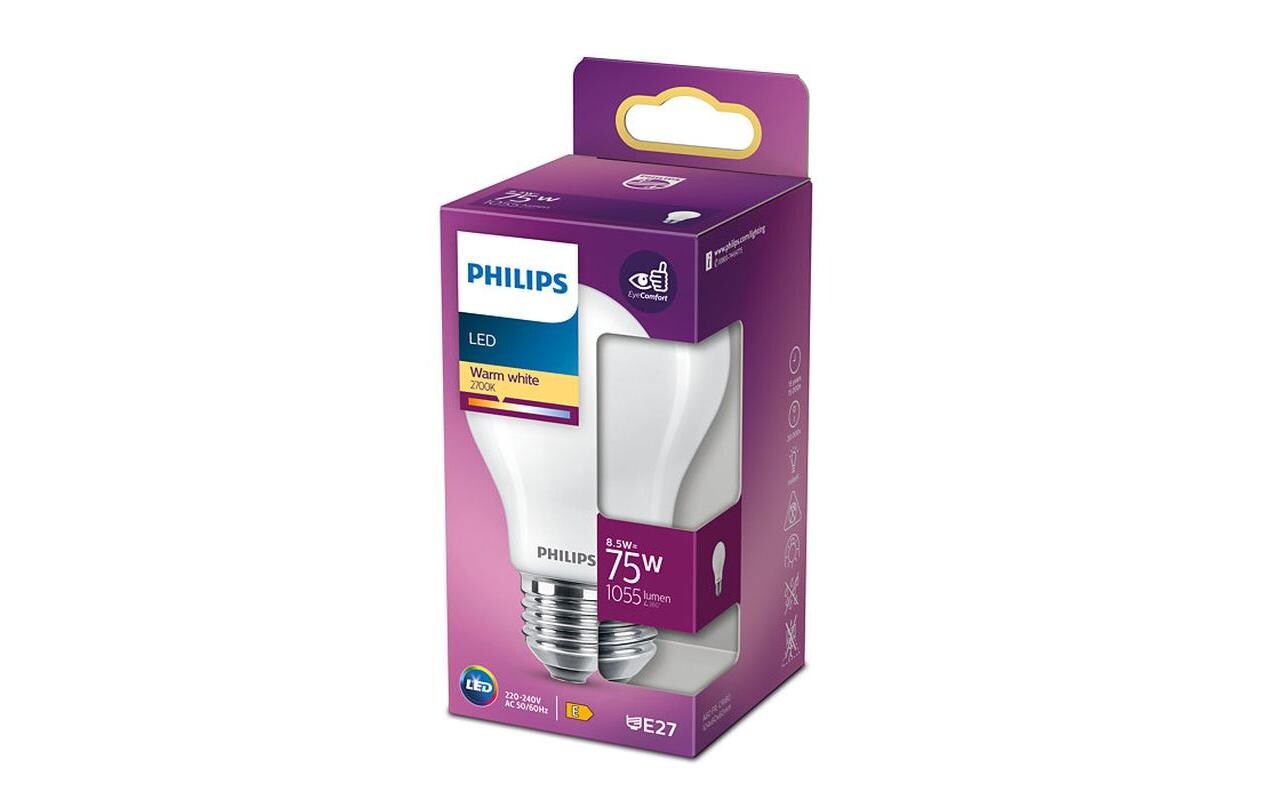 Lampe LEDcla 75W E27 A60 WW FR ND WarmweissLeuchtmittel A60 mit matter Oberfläche