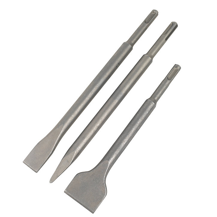 Burins SDS+ (peigne, plat 20 mm et plat 40 mm) DeWalt Extreme, 3 pièces