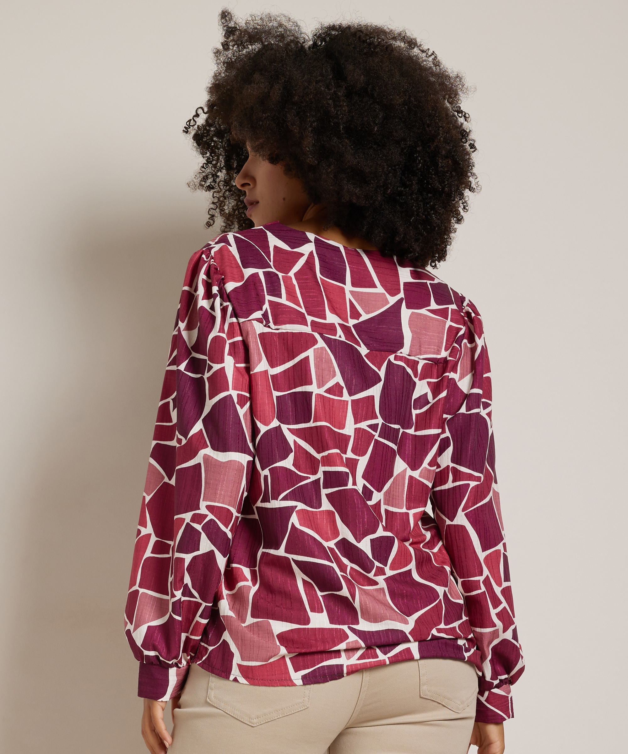 top met all-over dessin