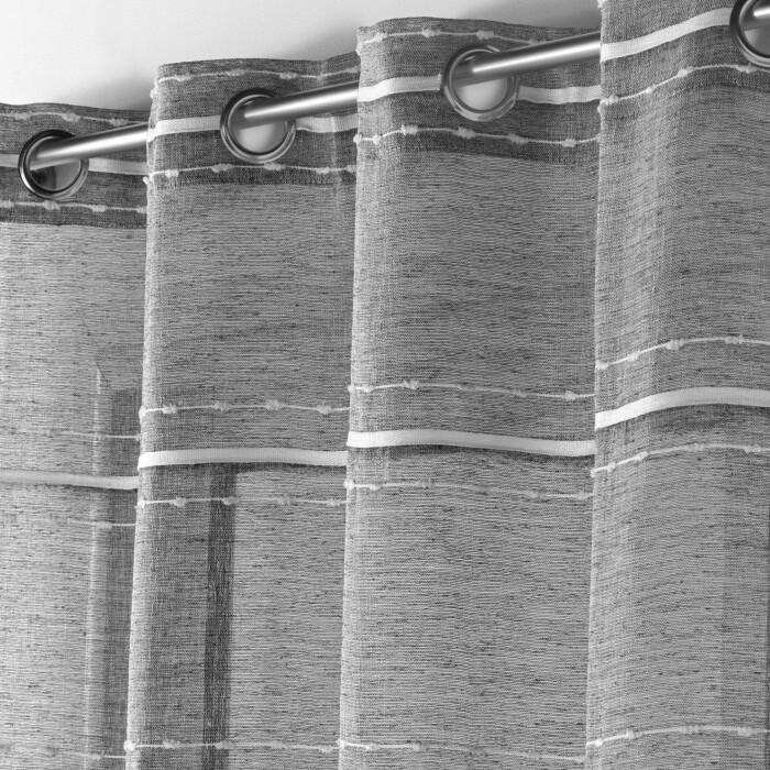 PANNEAU A OEILLETS 140X240CM EFFET LIN TISSE ALORIA
