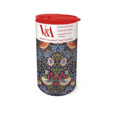 Morris Strawberry Thief Metal Travel Cup