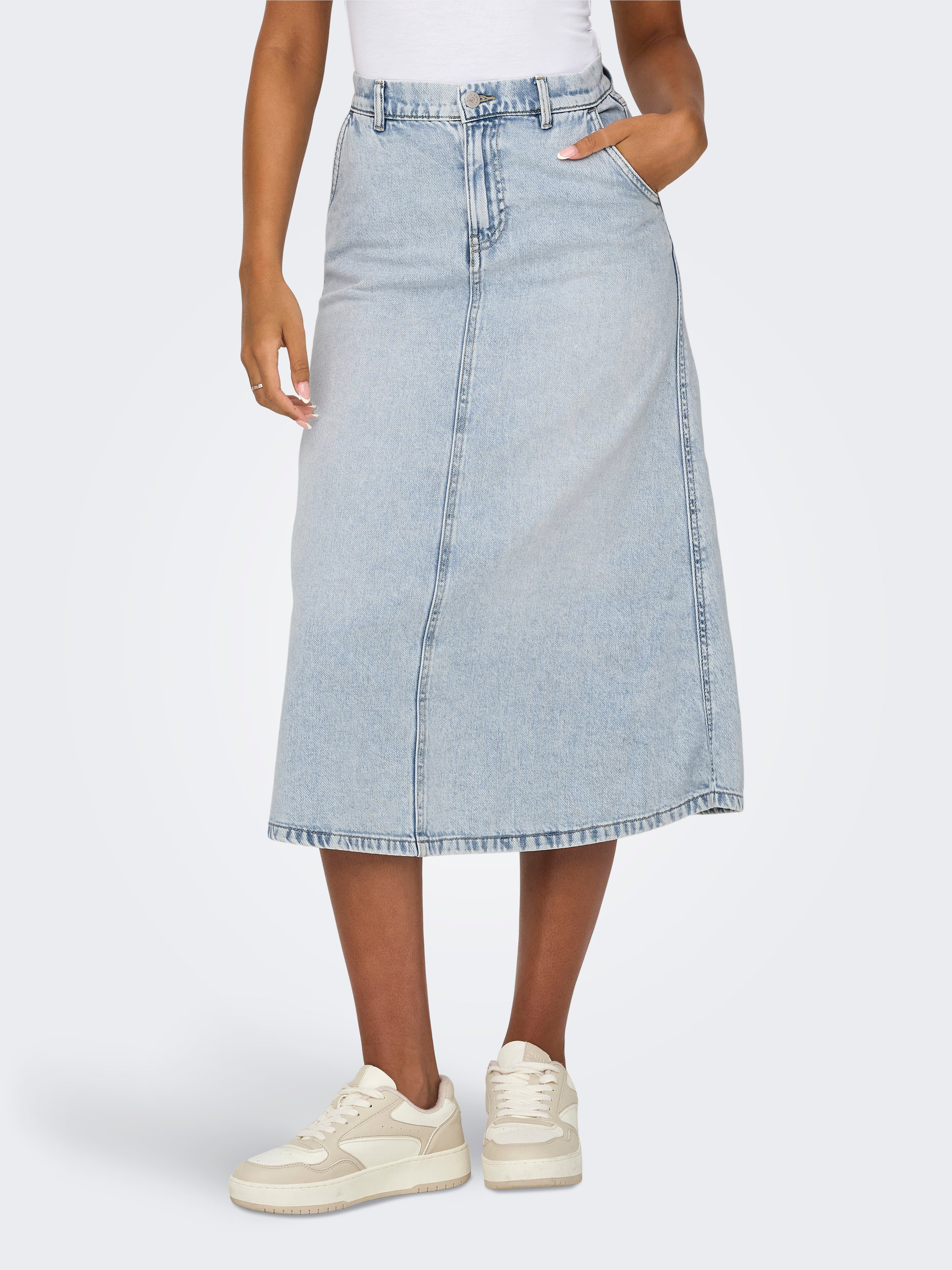 ONLMINDY Jeansrock Light Blue Denim