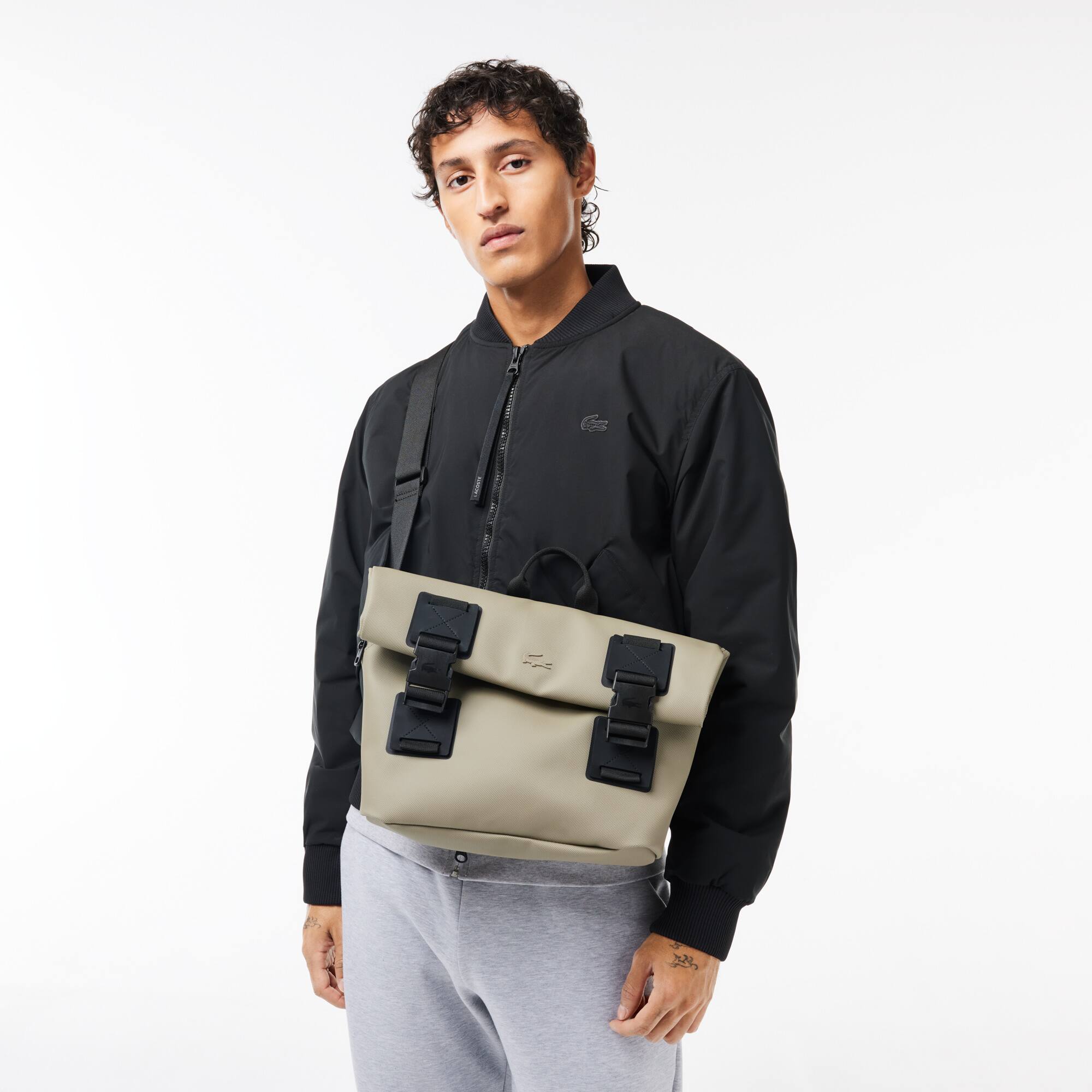Naos Roll Top-Rucksack Umhängetaschen & Gürteltaschen - Beige - Lacoste - Herren