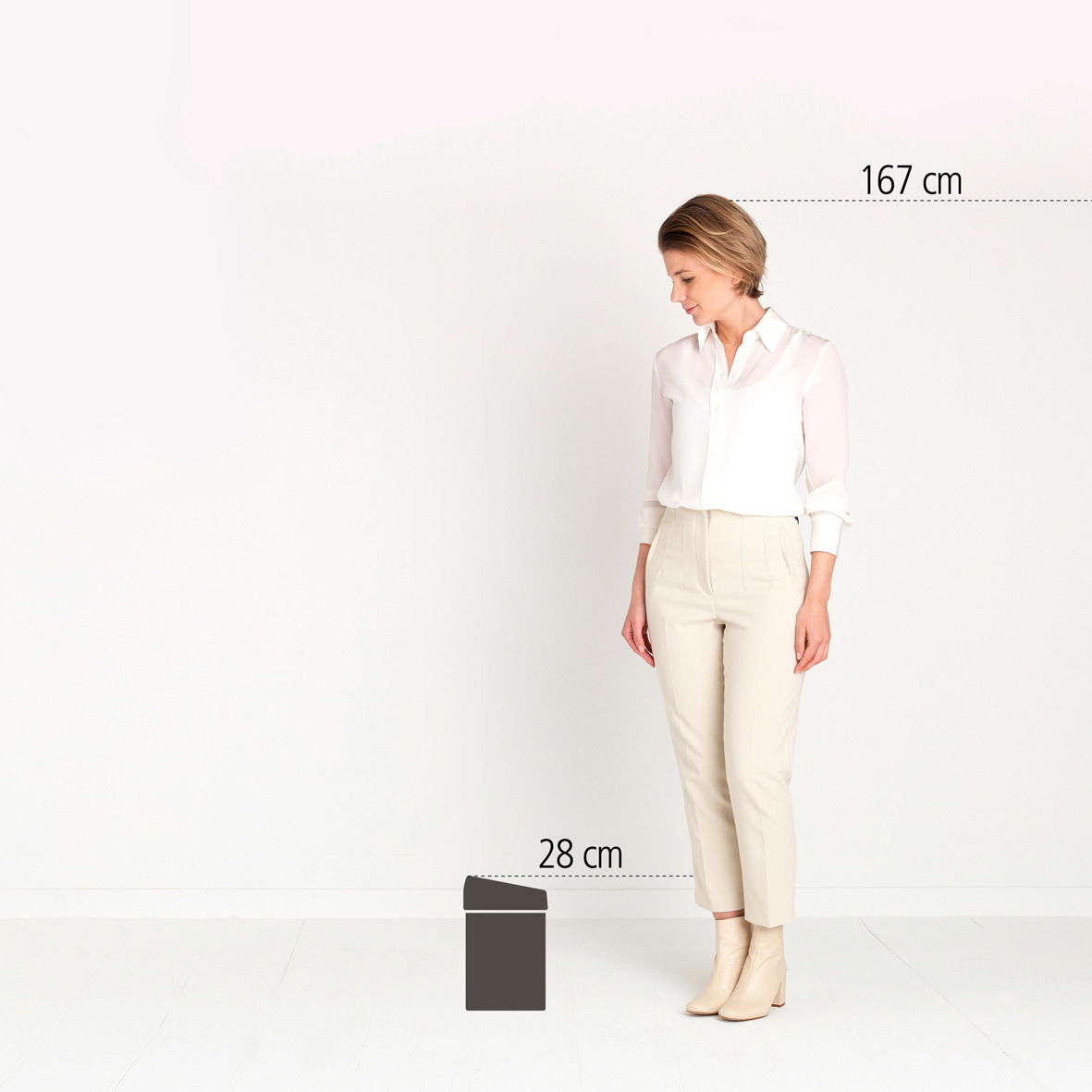 Brabantia Abfalleimer 3L TOUCH BIN