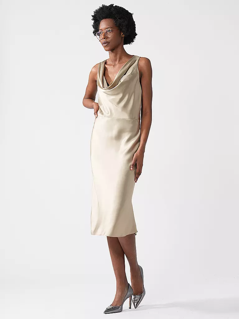 BOSS Midikleid DAWIDA beige