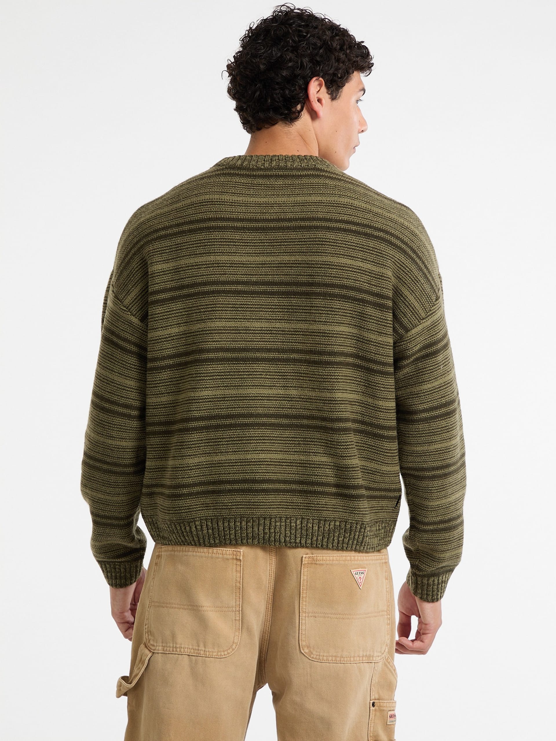 Suéter Boxy Stripe da GUESS Originals