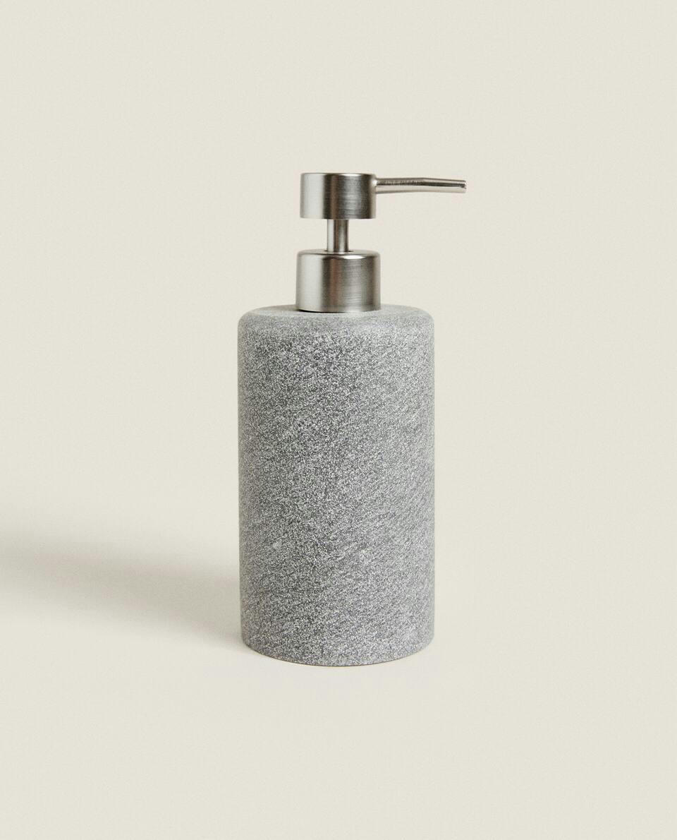 Conjunto de banheiro em resina cinza