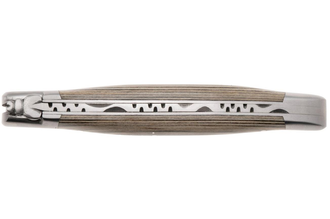Laguiole en Aubrac Khaki Pakkawood, Matt Bolsters, zakmes, 12 cm