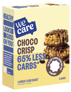 WeCare Low Carb Choco Crisp Bars 150GR