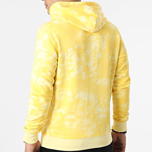 Sweat Capuche Tie Dye 217255 Jaune