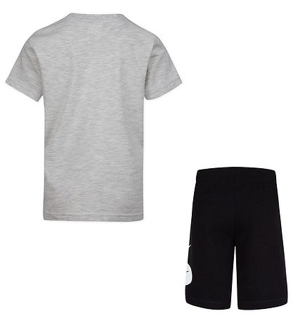 Nike Shorts Set - T-Shirt/Shorts - Swoosh - Schwarz/Grau