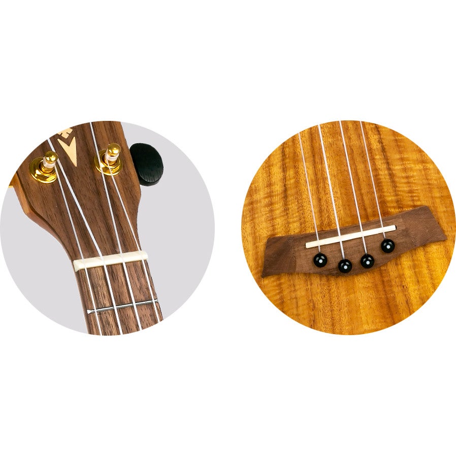 Flight Supernatural Series DUS440 Acacia sopraan ukelele met gigbag